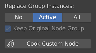 Screenshot of the bottom section of the "Node Kitchen" panel.